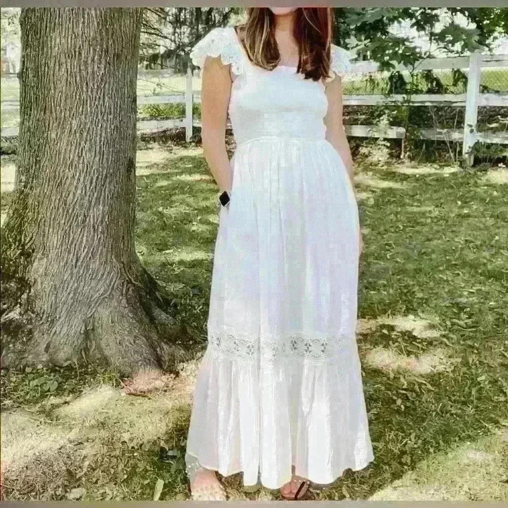 NWT Vici Flawless White Maxi Dress Size Small
